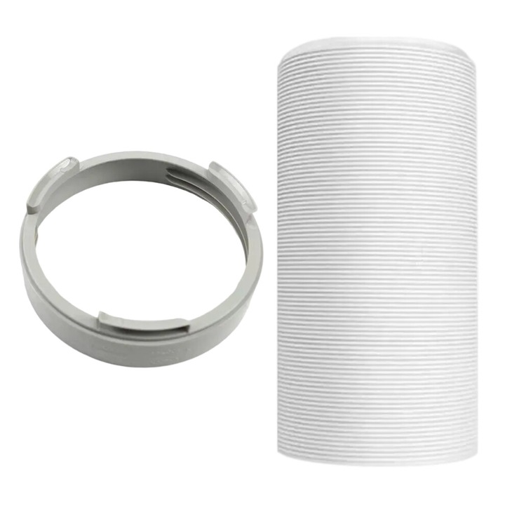 Adaptor furtun evacuare universal pentru aparat aer conditionat, extensibil 38x200cm, alb