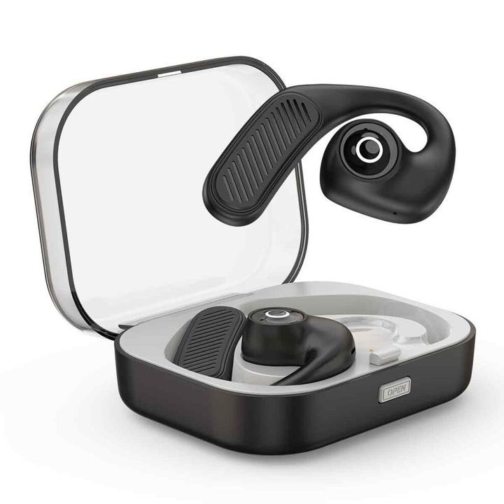 Vezeték nélküli fejhallgató, hangfordítás, zajcsökkentés, Bluetooth 5.3, fekete