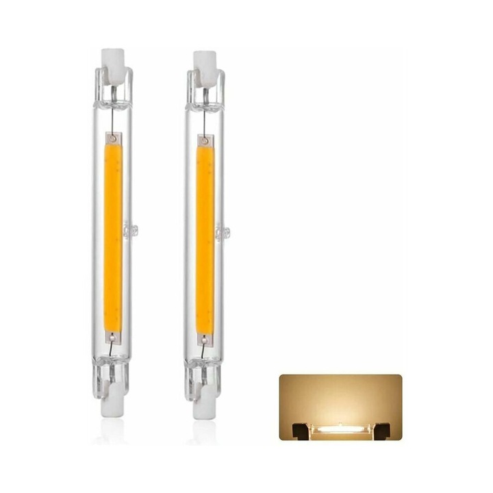 Bec LED 20W R7S hideg fehér dupla végű