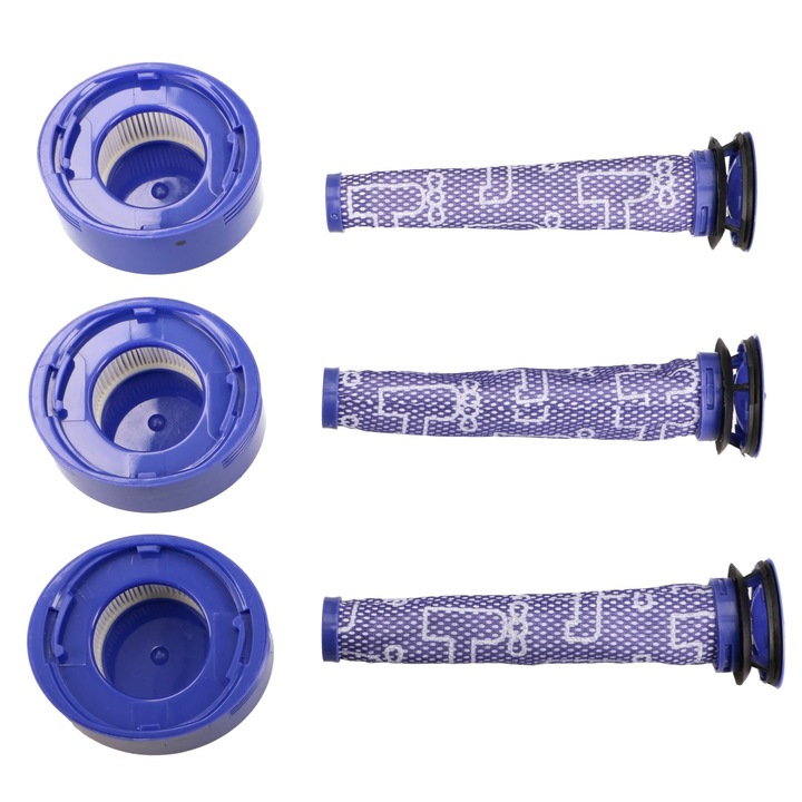 Porszívószűrők, Extralink, kompatibilis a Dyson V7 SV11 és V8 SV10 modellekkel, 3 darabos szett, pótalkatrészek