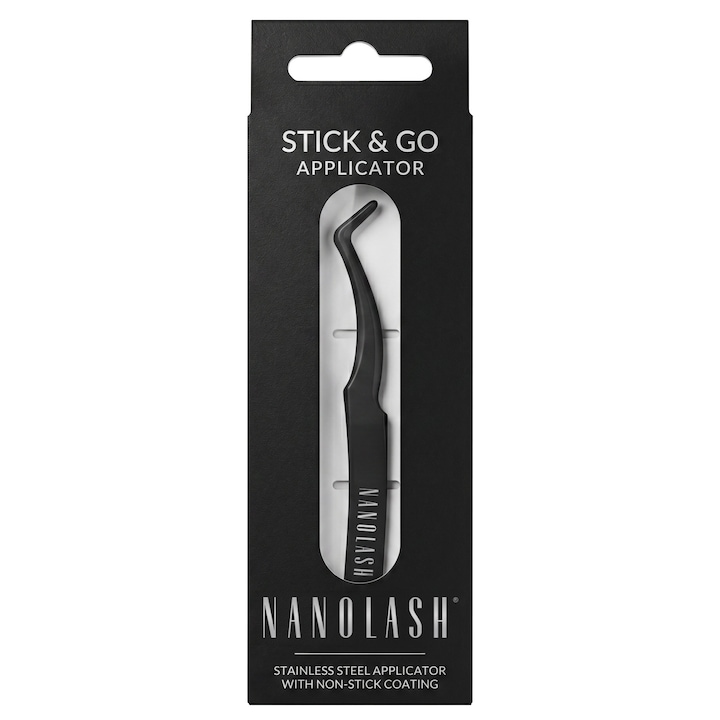 Aplicator de pre adezive gene, Nanolash, penseta de precizie pentru aplicarea genelor pre-glued, aplicator de gene Stick&Go