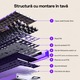 Tastatura gaming magnetica AULA HERO 84 HE, бяло-виолетова, 75%, 84 клавиша, суичове Black Emperor Hall Effect, Rapid Trigger, 8000Hz, USB-C, RGB, hot-swap, метален бутон, gasket
