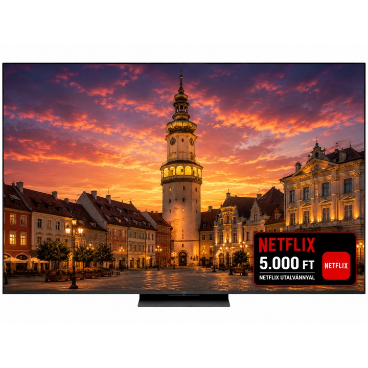 TCL 65" UHD 4K QD-MiniLED Okos TV, 164 cm képátló, 144 Hz, Wifi, HDMI, Falra szerelhető, Netflix