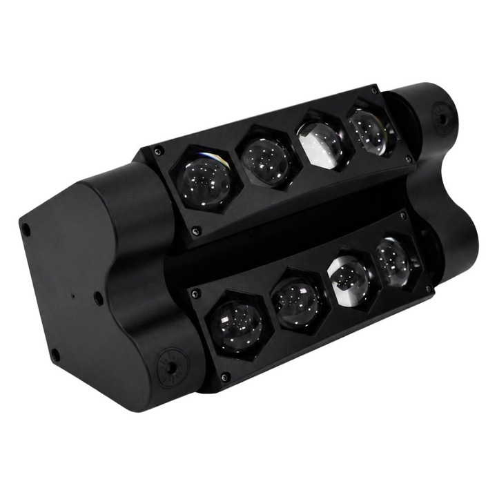 Thunder ZZD-04, 8x5W LED Spider fényeffekt, robotlámpa, DMX és hangvezérlés