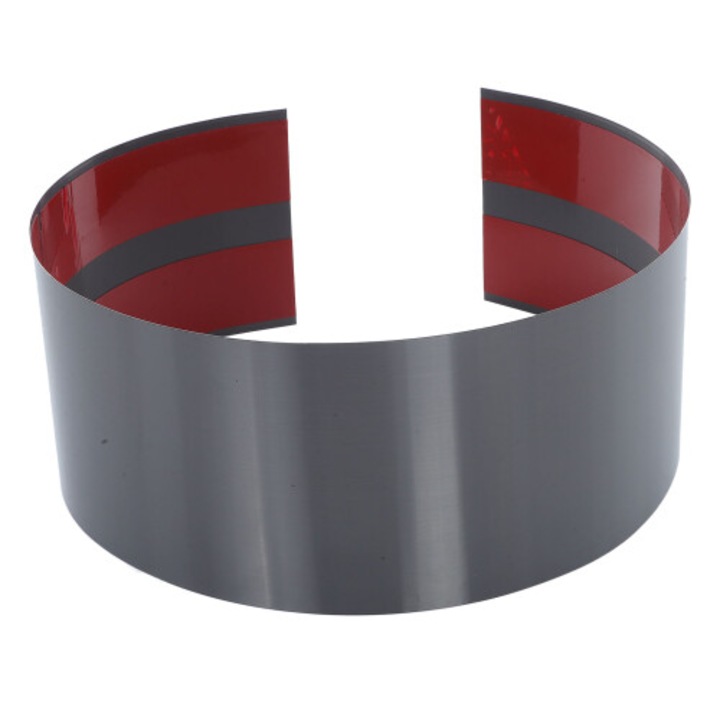 Placa protectie usa metalica neagra autoadeziva 100x15x0.1cm