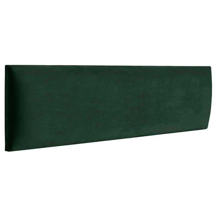 Ravio Velvet 3D falpanel, kárpitozott, sötétzöld, 30x15 cm