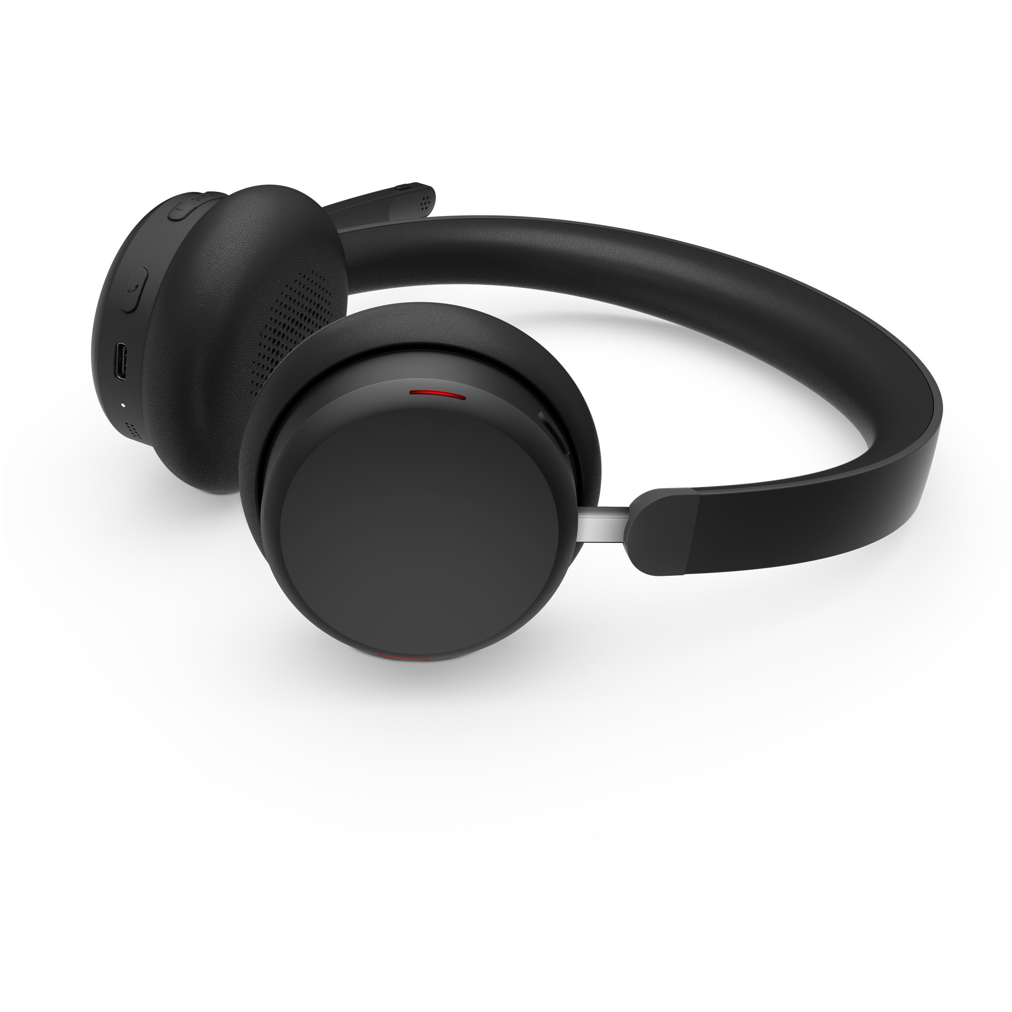 Casti cu fir Lenovo 6550 Dual-Mode ANC, Bluetooth, microfon, negru
