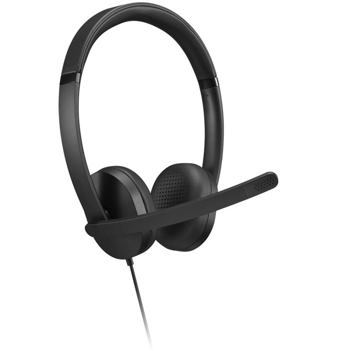 Casti cu fir Lenovo, Gen 2, USB, black