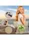 Geanta plaja mesh, mare capacitate, buzunare multiple, rezistenta, 36x17x39cm