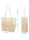 Geanta plaja mesh, mare capacitate, buzunare multiple, rezistenta, 36x17x39cm