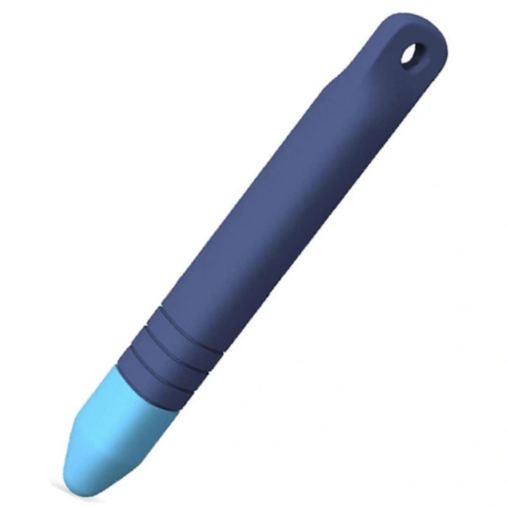 Stylus pentru copii, 2 buc, silicon moale, ergonomic, albastru, 10x1.3x1.3 cm