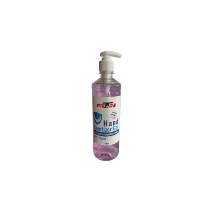 MTR kézfertőtlenítő gél 500 ml, átlátszó, hidratáló glicerinnel és aloe verával