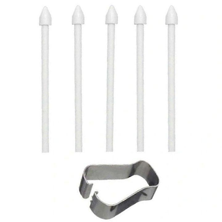 Varfuri stylus set 5 buc alb 10x1cm
