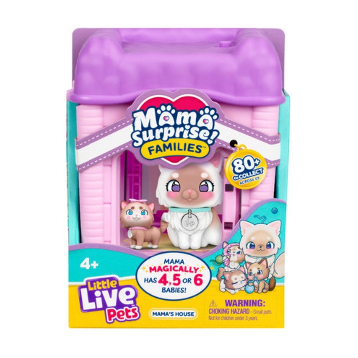 Set Little Live Pets Mama Surprise - Mama's House Ragdoll Cat Family