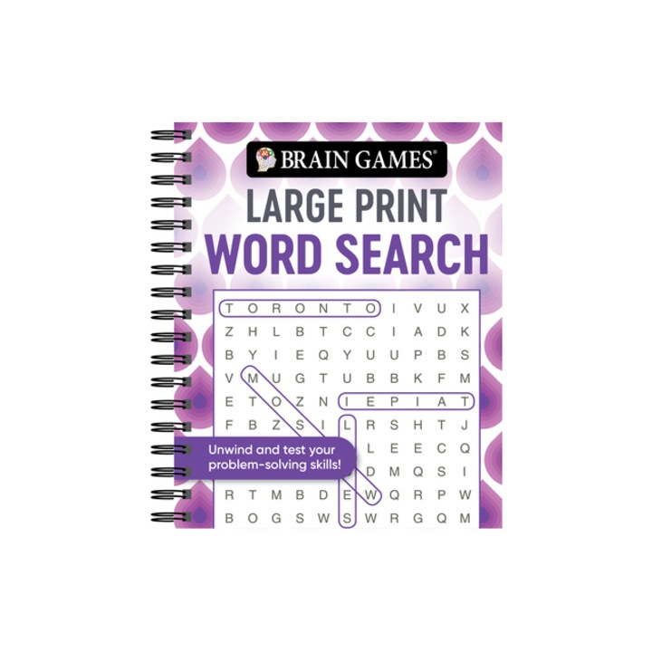 Brain Games - Large Print Word Search Swirls, Brain Games