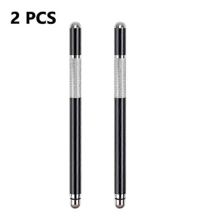 Set 2 stylus metalice, negru, auriu roz, alb, 14.4x0.9cm