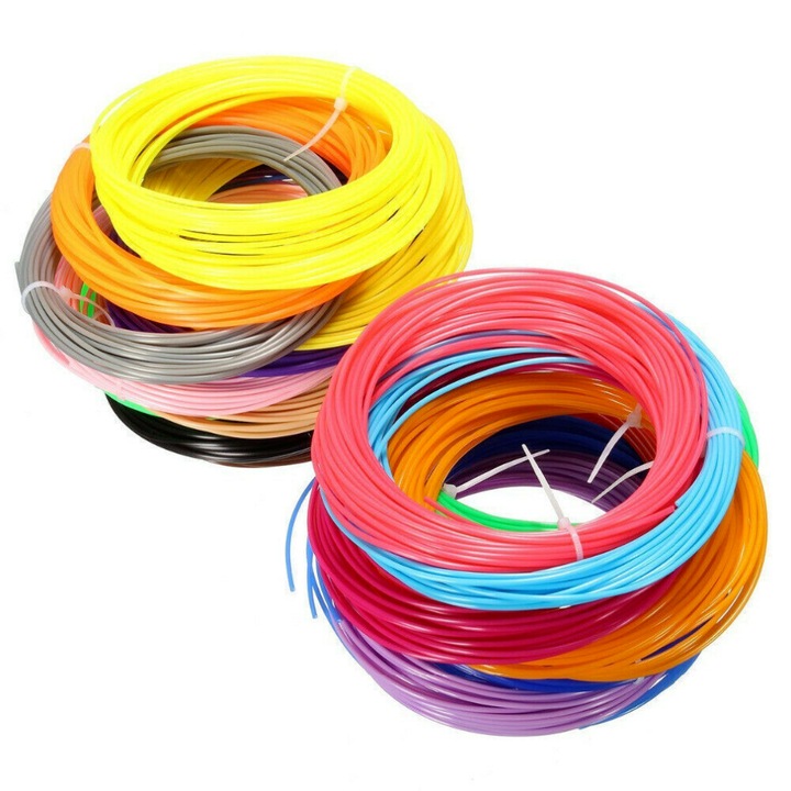 PLA szál 1.75mm, 12 színű készlet 3D tollhoz