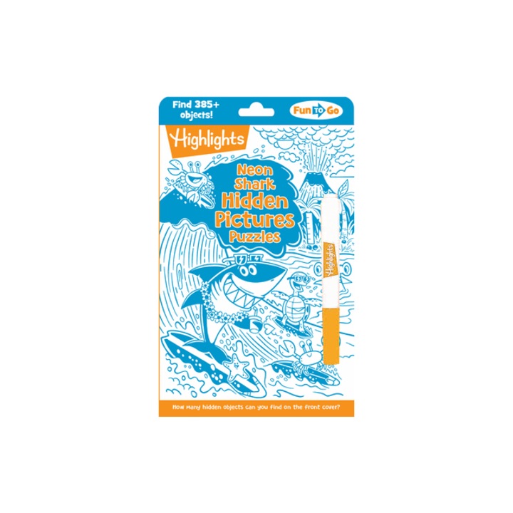 Neon Shark Hidden Pictures Puzzles, Highlights