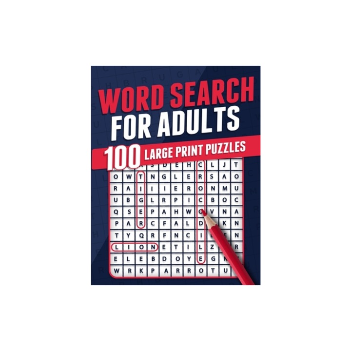 Word Search For Adults 100 Large Print Puzzles Puzzle Book For Adults Adult Activity Book Large Print Search and Find Themed Puzzles Brain Game Soluti, Rr Publishing