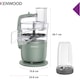 Robot de bucatarie compact KENWOOD MultiPro Go FDP23.380GR, 900W, vas 1.3L, blender 600 ml, 2 trepte viteza, functie 360° Express ServeTM pentru feliere/razuire nelimitata, verde