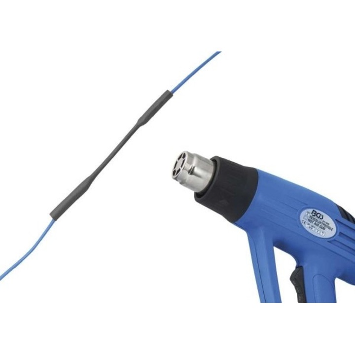 Tub termocontractabil BGS, 2, 5mm, 10m, negru