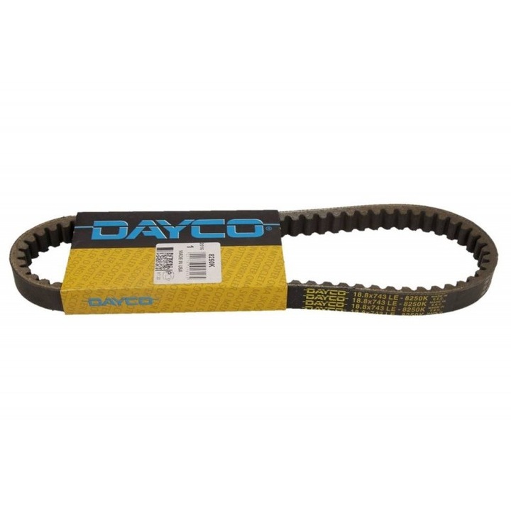 Motorkerékpár hajtószíj, Dayco, 18.8x9.5x743
