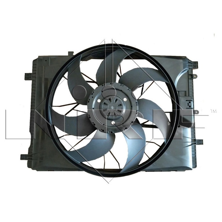 Ventilátor radiátor NRF, 12V, 400W, átmérő 481mm, Mercedes-Benz A-osztály/B-osztály/CLA/GLA-osztály/SLC/SLK modellekhez