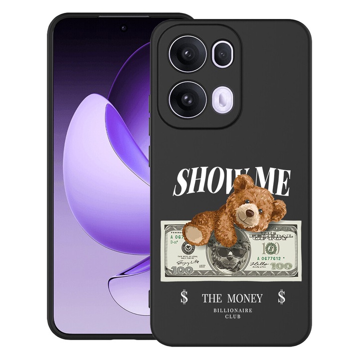 BestCase® Husa TPU Ultra Slim Compatibila cu OPPO A6 / A6x / A6s, Teddy Bear Show Me The Money, Protectie Camera, Rezistenta la uzura, 3144003 B 1453