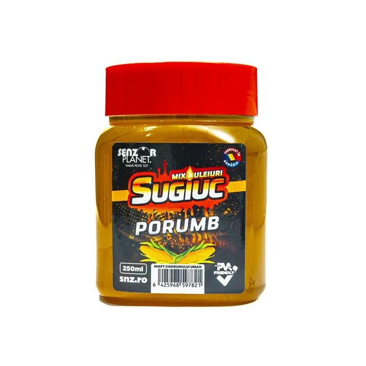 Szenzor Planet SUGIUC MIX KUKORICA OLAJOK csalogatóanyag 250ml, természetes olajok keveréke, ideális etetéshez