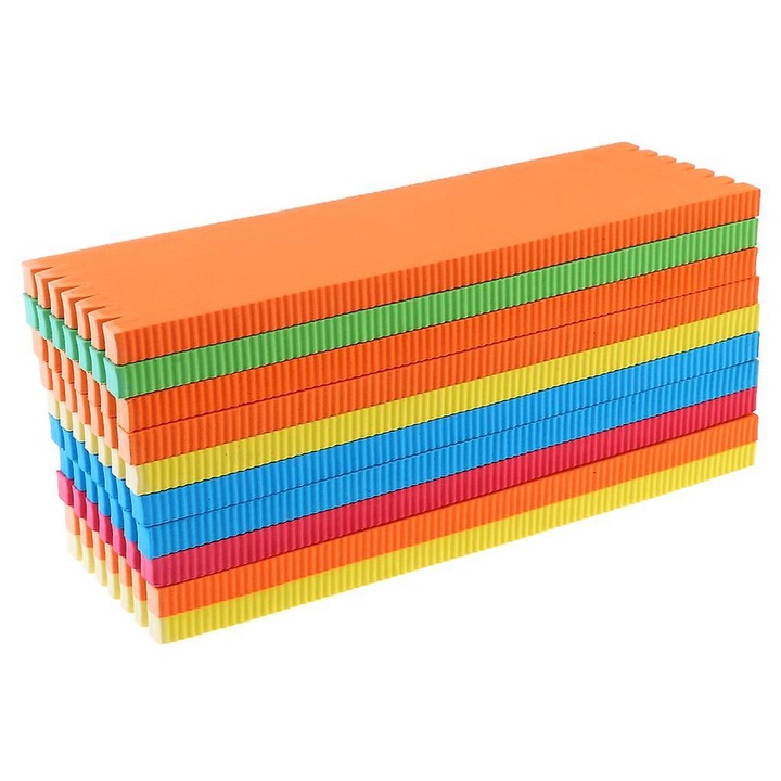 Habszivacs lap horgászzsinórhoz 8x25cm, 10 darabos szett, többszínű