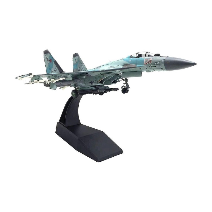 Модел самолет изтребител 1:100 от сплав, декоративен, 23x14.5x6.3cm