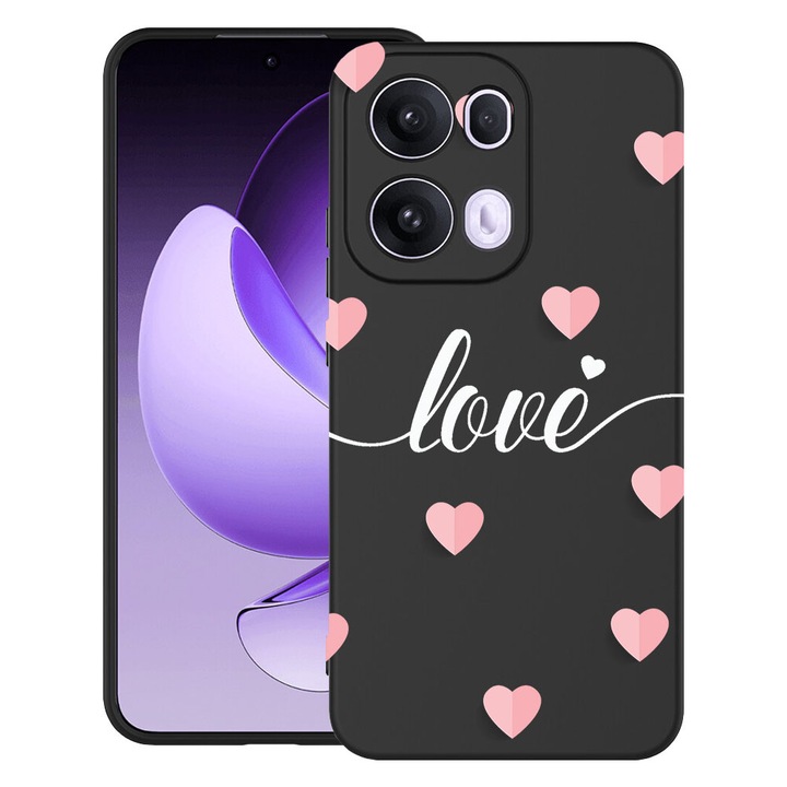 Intelli® Husa TPU Ultra Slim Compatibila cu OPPO A6 / A6x / A6s, Love Flying Hearts, Protectie Camera, Rezistenta la uzura, 3144003 B 85