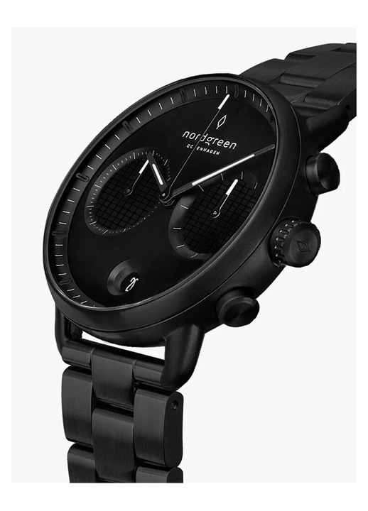 Nordgreen PI42BL3LBLTB Férfi Karóra Pioneer Chronograph 42mm 10ATM