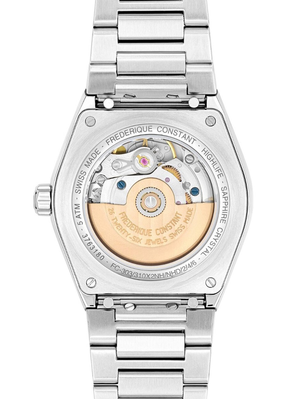 Frederique Constant FC-303WG2NH6B Ladies Watch Highlife Automatic 33mm 5ATM