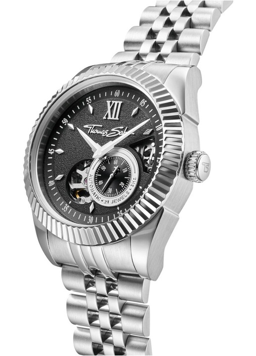 Thomas Sabo WA0411-201-203 Férfi karóra Automata óra fekete számlappal 41mm 5ATM