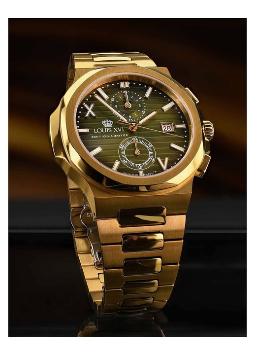 Louis XVI LXVI1651 Férfi Karóra Renaissance Chrono 40mm 5ATM