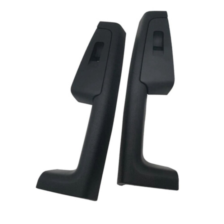 Cadru maner interior usa / suport comutator Skoda Superb 2007-2014, compatibil 3TD 867 161A L / 3TD 867 162A R, pentru lifter geam spate stanga/dreapta, montaj direct fara taieri, negru, 2 bucati