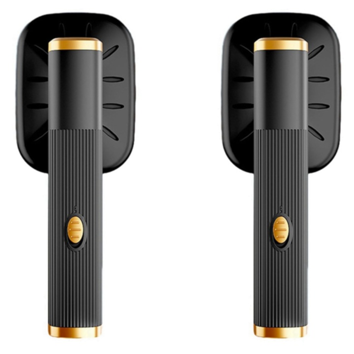 Set 2 fieruri de calcat portabile mini, negru, 20ml, rotativ 180°