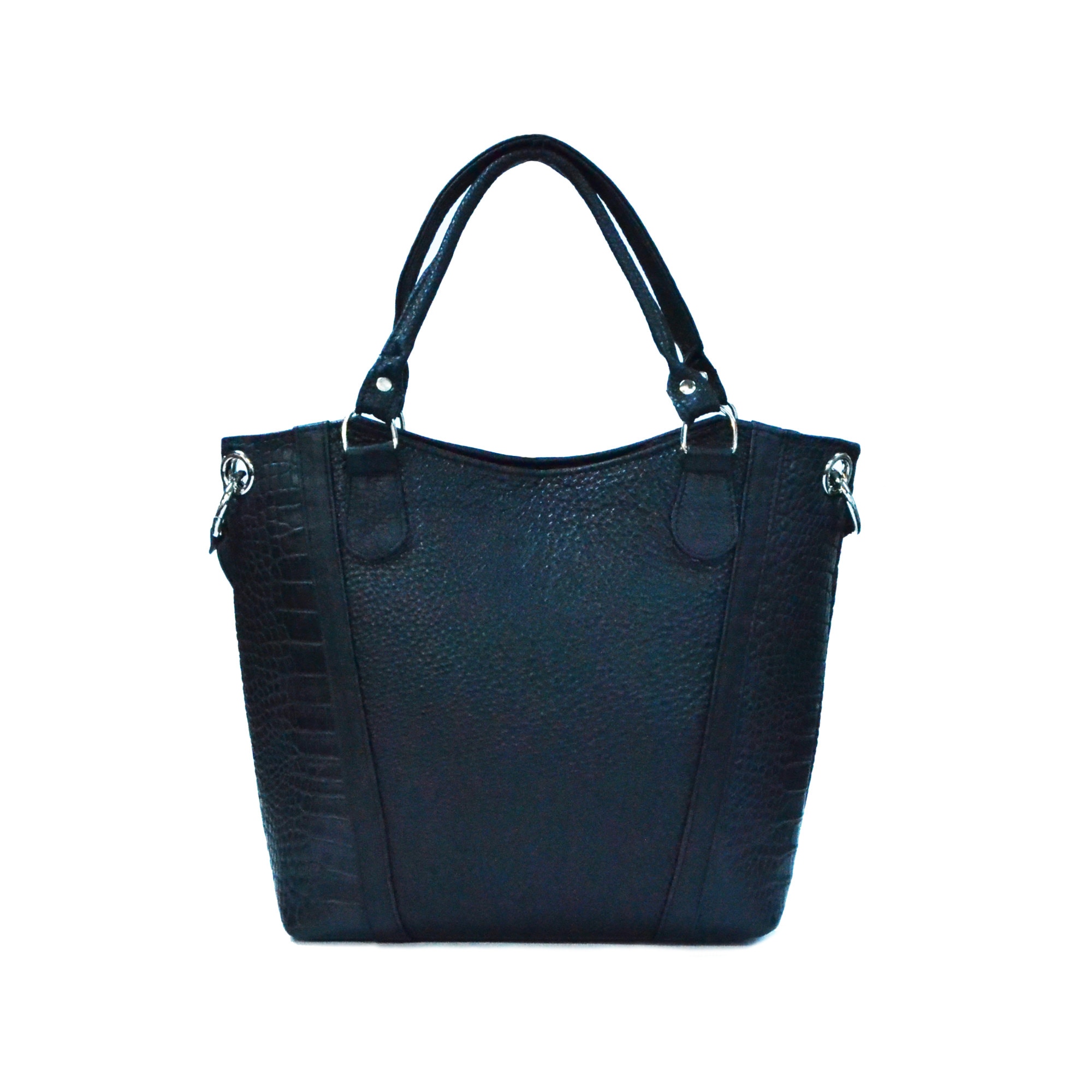 Geanta dama,Zea,piele naturala,neagra