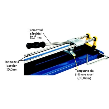 Masina de taiat gresie si faianta 50 cm, cu sina dubla, IRWIN Masina de taiat gresie si faianta 50 cm, cu sina dubla, IRWIN