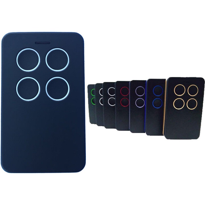 Telecomanda universala pentru porti automate, 4 coduri, multicolor, 6.4x3.3x1.2cm