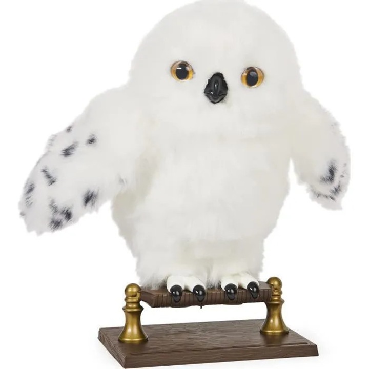 Papusa de plus interactiva Hedwige, 30cm, sunete si miscari