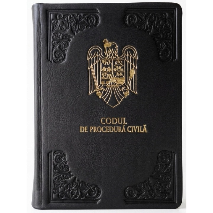 Codul de procedura civila - marime medie, coperta naturala din piele, negru