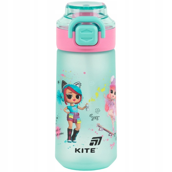 Sticla apa pentru scoala, Tritan, cu maner, LOL Surprise, 560 ml, Kite