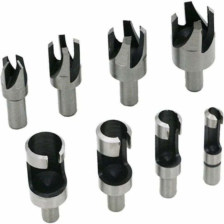 8 részes fúrókészlet fához, szénacélhoz, titánhoz, 6x10x13x16mm, 8mm-es szár