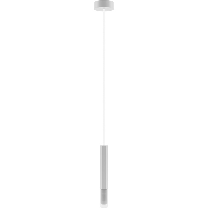 Пендел Hellux Hexa бял дърво 150x28x10см 1 крушка G9 хол