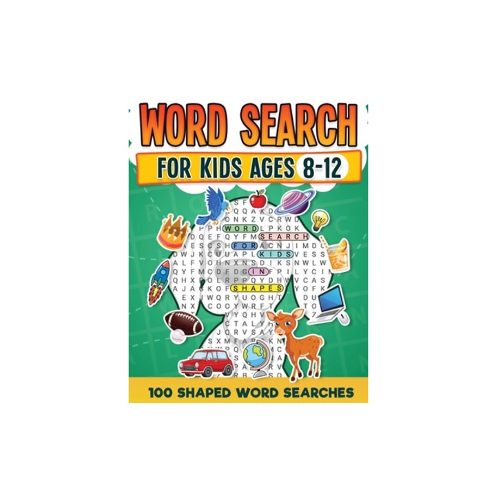 Word Search For Kids Ages 8-12 100 Fun Shaped Word Search Puzzles Childrens Activity Book Advanced Level Puzzles Search and Find to Improve Vocabulary, Rr Publishing