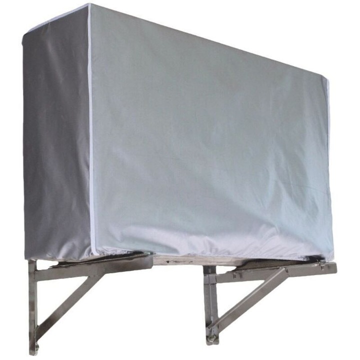Husa protectie aer conditionat exterior 75x26x57cm argintiu impermeabil