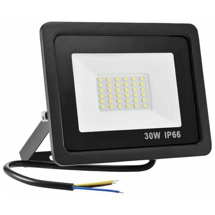 LED kültéri reflektor 30W, IP65, hideg fehér, 220V, 50x50x10cm