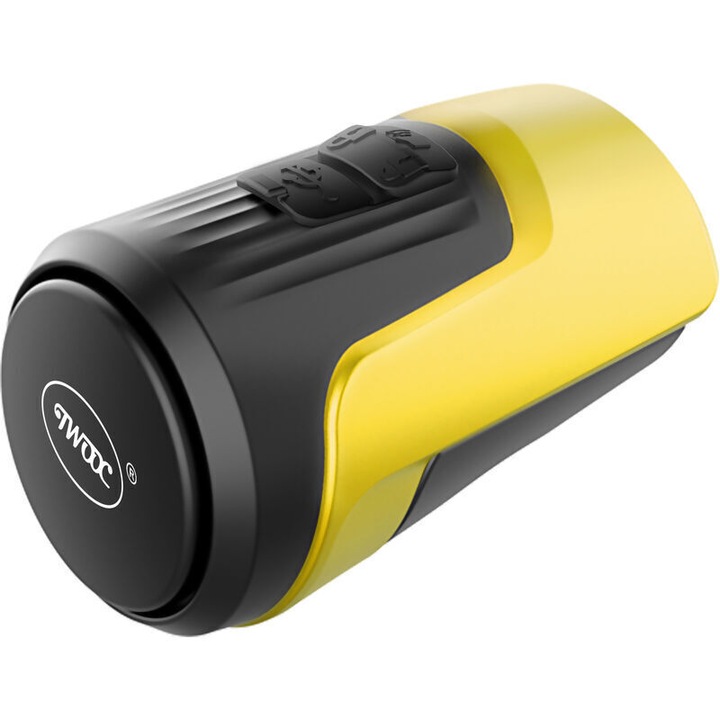 Sonerie electrica bicicleta, alarma antifurt, 4 moduri sunet, negru, 38x60mm